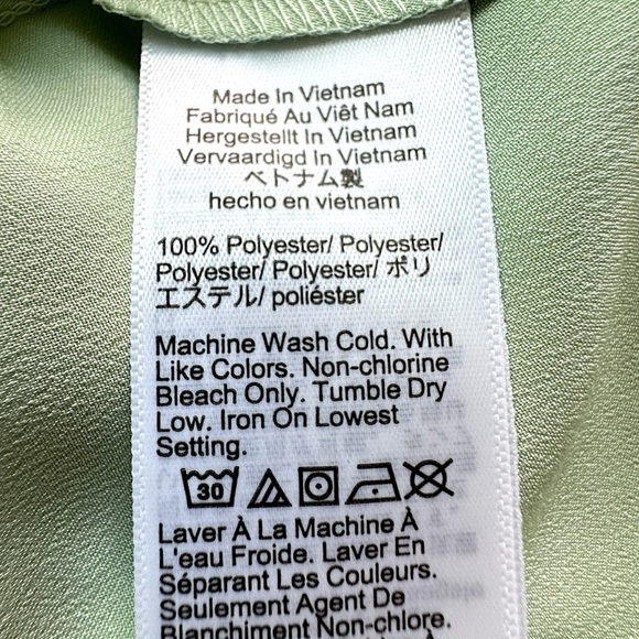 J CREW | NWOT WINTER GARDEN RUFFLE SLEEVE TOP BLOUSE LIGHT PEPPERMINT | LARGE - Picture 5 of 9